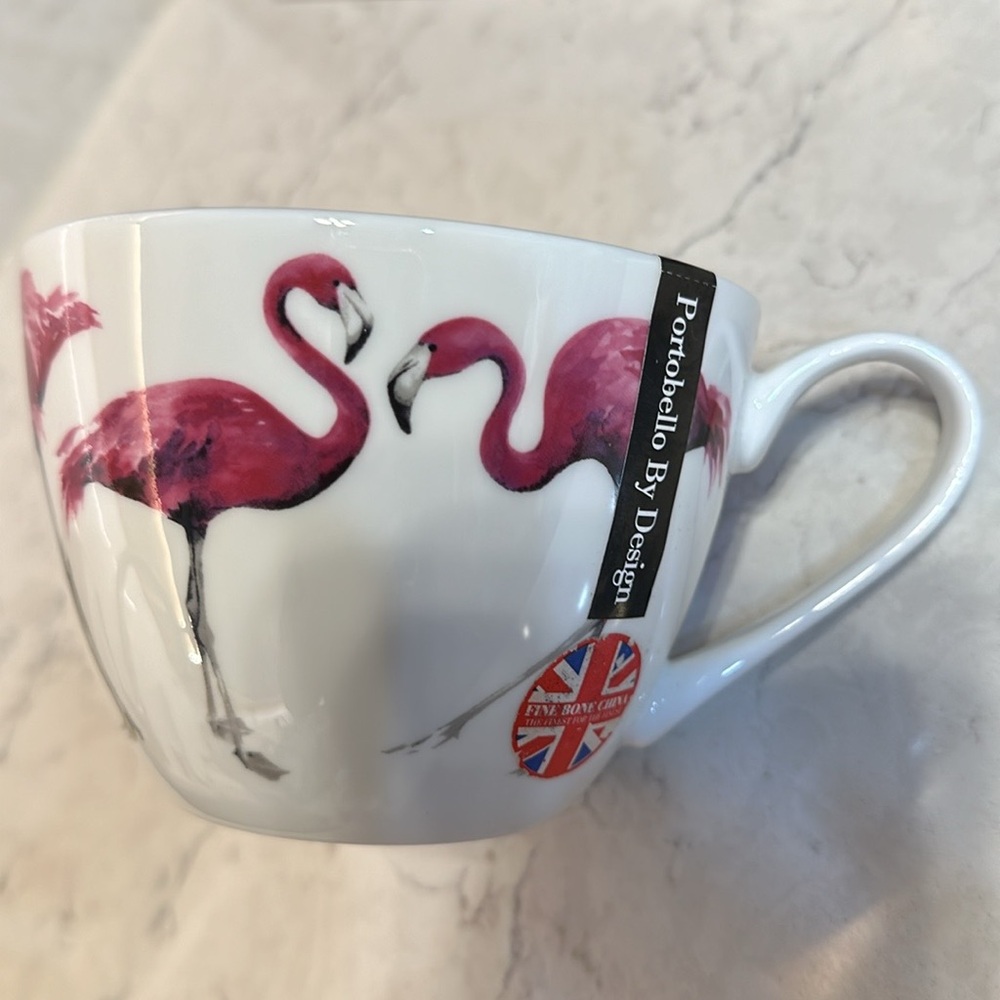 Flamingo Pretty In Pink Large Coffee Tea Mug Portobello By Design Bone China New